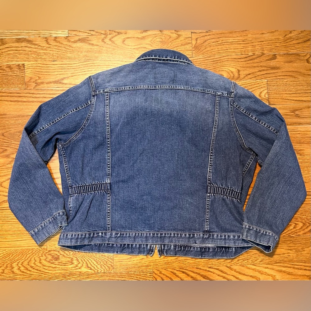 Vintage Y2K Lauren Jeans‎ Co Ralph Lauren Denim Zip Front Stretch Jean Jacket 2X - Picture 13 of 13